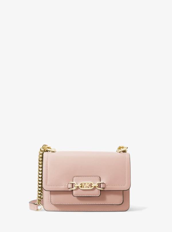 Damske Spojková Taška Michael Kors Heather Extra-Small Leather Ruzove - Kabelky Michael Kors Slevy | QAWOG-5132